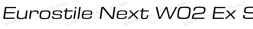 Eurostile Next W02 Ex SemiBd It字体转换